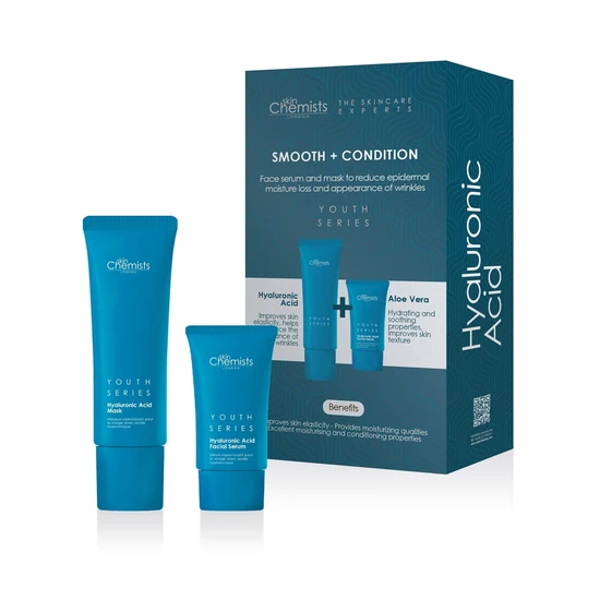 skinChemists Hyaluronic Acid Smooth & Condition Kit + Free Hyaluronic Acid Mask 50ml