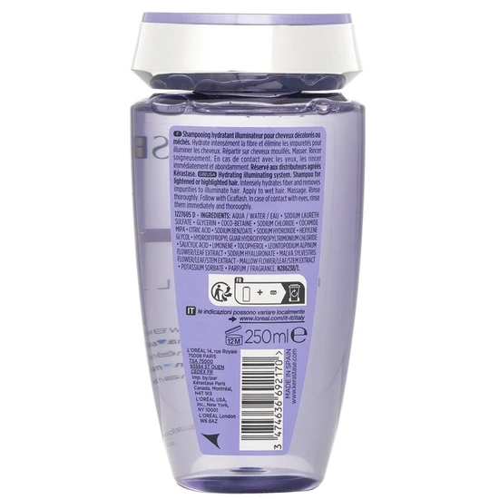 Kérastase Blond Absolu Bain Lumiere Hydrating Illuminating Shampoo Lightened Or Highlighted Hair 250ml