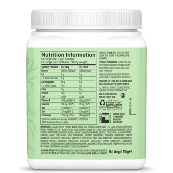 SunWarrior Shape Thermo Greens Unflavoured 210g