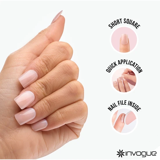 Invogue Classic Square Pinky Nude Pack of 24