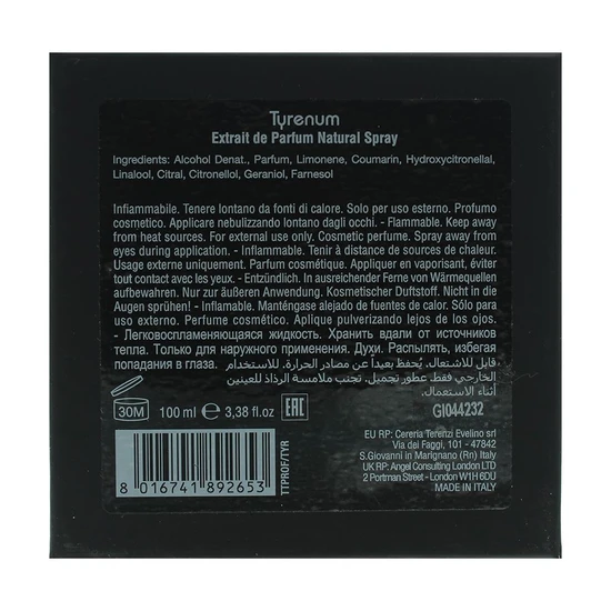 Tiziana Terenzi Tyrenum Extrait De Parfum 100ml
