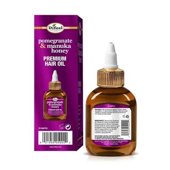 Difeel Pomegranate & Manuka Honey Premium Hair Oil 210ml