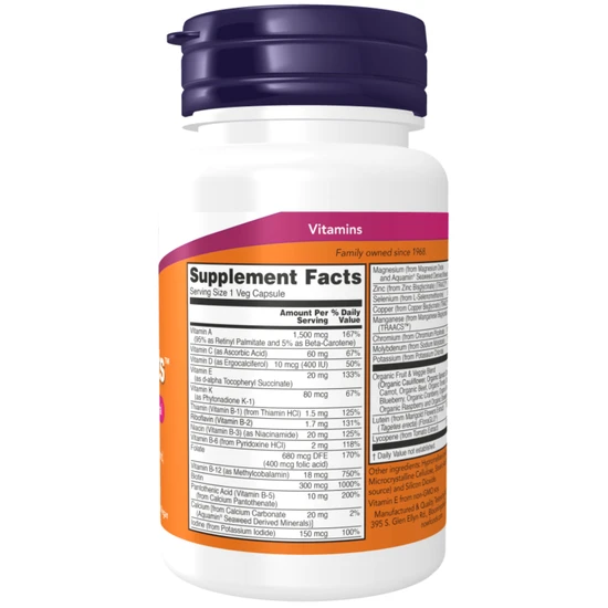 NOW Foods Daily Vits Capsules 30 Capsules