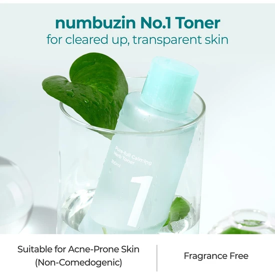 Numbuzin No.1 Pure-Full Calming Herb Toner 300ml