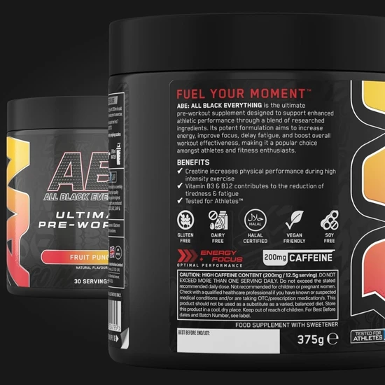 Applied Nutrition All Black Everything Fruit Punch 375g