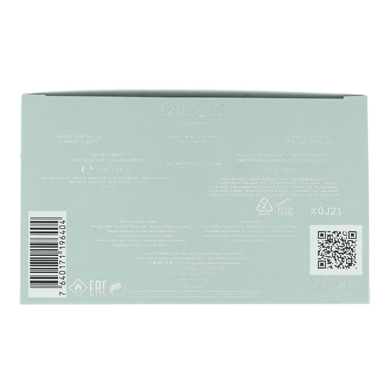 Lalique Encre Noire Gift Set 50ml Eau De Toilette + 150ml Shower Gel