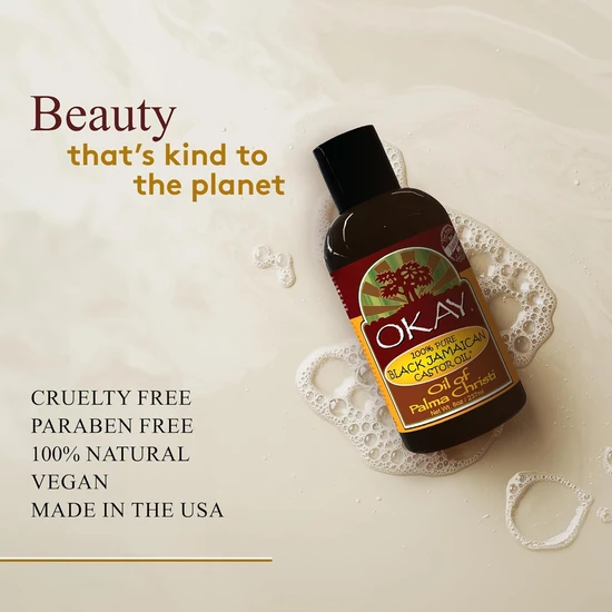 Okay 100 Percent Pure Black Jamaican Castor Oil 237ml