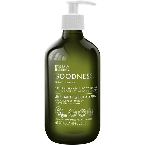 Baylis & Harding Goodness Lime Mint & Eucalyptus Natural Hand & Body Lotion 500ml