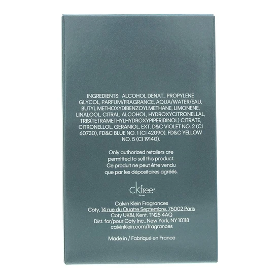 Calvin Klein CK Free Eau De Toilette 30ml