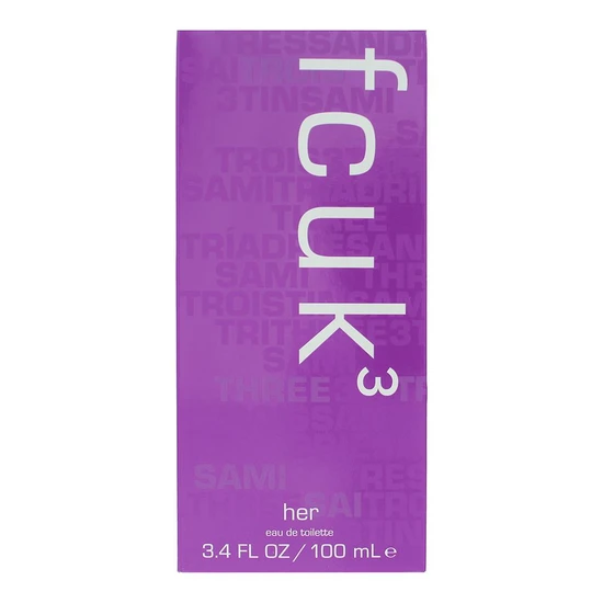 Fcuk 3 Eau De Toilette 100ml
