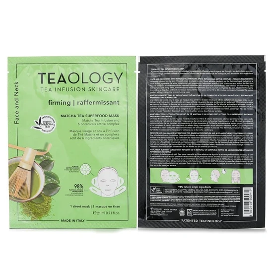 Teaology Matcha Tea Superfood Face & Neck Mask 21ml