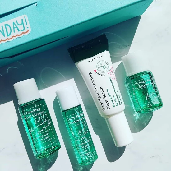 Mii Cosmetics AXIS-Y The Mini Glow Set 8ml + 5ml + 5ml + 5ml