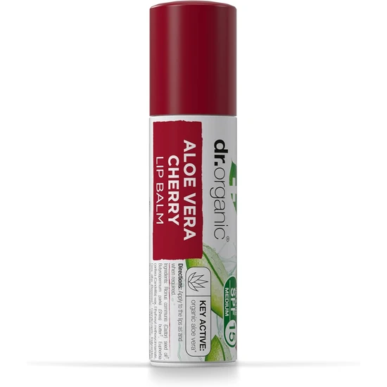 Dr. Organic Plus Aloe Vera Cherry Lip Balm 5.7ml