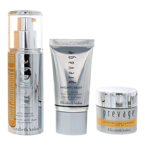 Elizabeth Arden Prevage Gift Set 30ml Daily Serum + 15ml Moisture Cream SPF 30 + 15ml Overnight Cream
