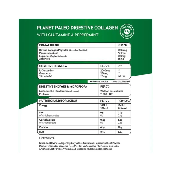 Planet Paleo Digestive Collagen 245g