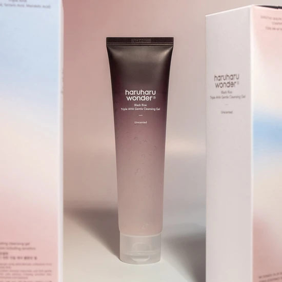 Haruharu Wonder Black Rice Triple AHA Gentle Cleansing Gel Unscented 100ml