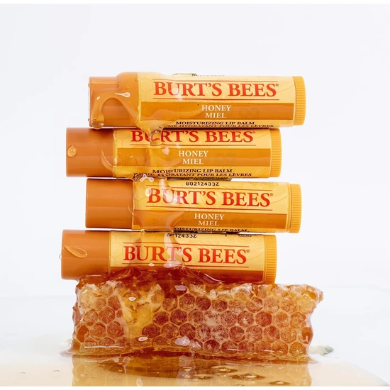 Burt's Bees Bee Wax & Honey Moisturising Lip Balms Set 4 x 4.25 g