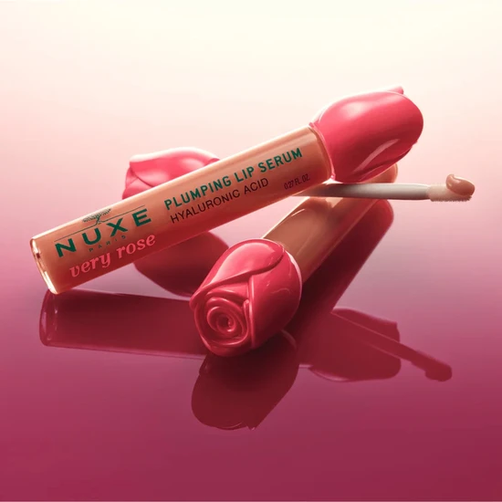 Nuxe Very Rose Plumping Lip Serum With Lip Case & Charms 8ml