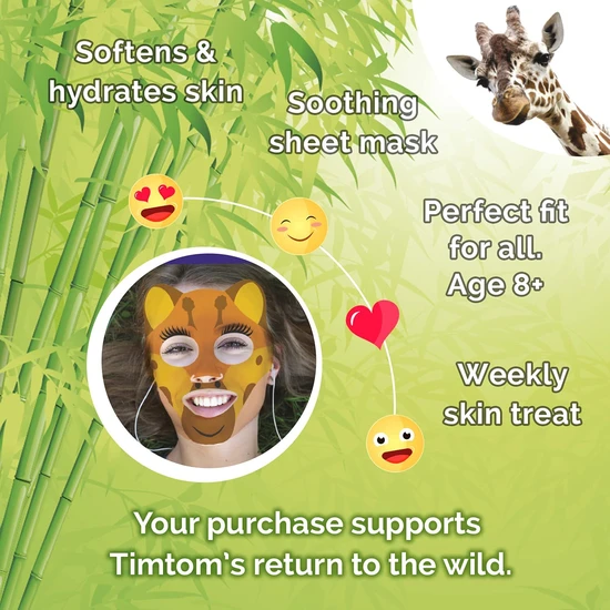 Montagne Jeunesse Face Food Born Free Giraffe Sheet Mask Cucumber & Aloe Vera