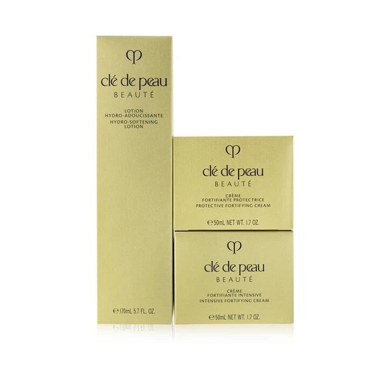 Clé de Peau Beauté Ultimate Daily Cream Care Set Hydro-Softening Lotion N+ Protective Fortifying Cream N SPF 25+ Intensive Fortifying Cream N