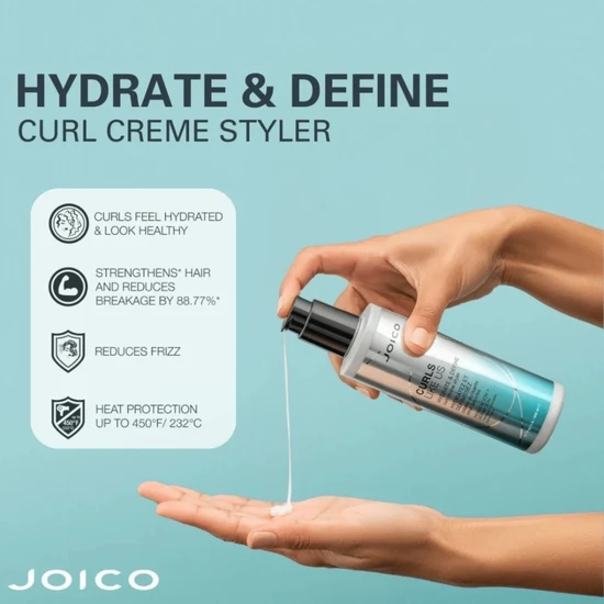 Joico Curls Like Us Hydrate & Define Curl Creme Styler 200ml