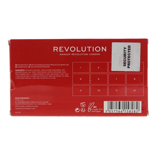 Revolution Creator Revolution SFX Metallic Face Paint Palette 12g