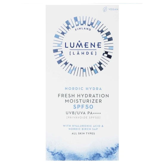 Lumene Nordic Hydra LAHDE Fresh Hydration Moisturiser SPF 50 50ml