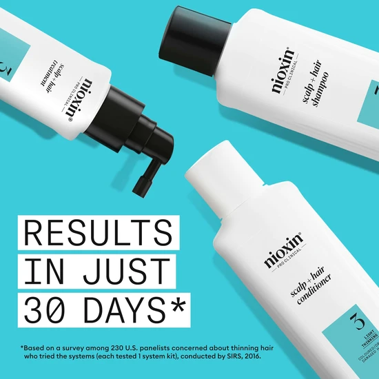 Nioxin Pro Clinical System 3 Kit For Coloured Hair With Light Thinning