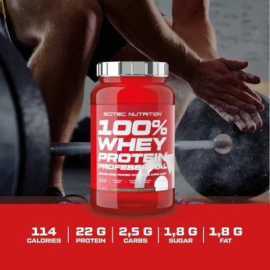 Scitec Nutrition 100% Whey Professional Protein Powder Strawberry