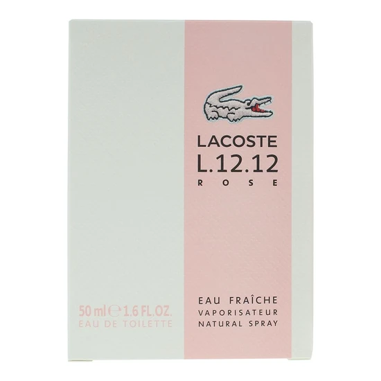Lacoste L.12.12 Rose Eau De Toilette Eau Fraiche 50ml