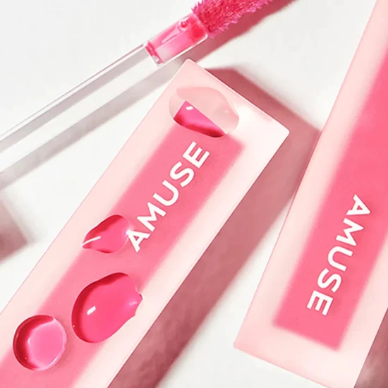 Amuse Dew Velvet Lip Balm 03 Hibiscus Ruby Pink
