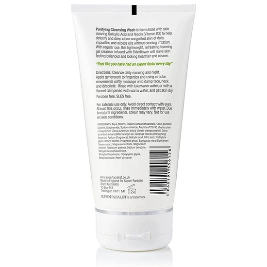 Super Facialist Salicylic Acid Anti Blemish Purifying Cleansing Wash 150ml