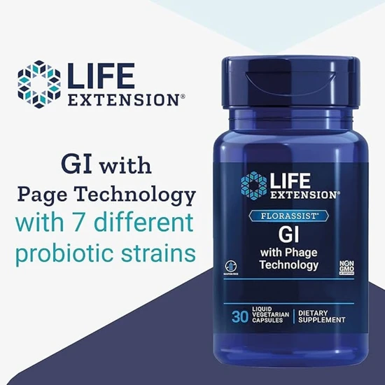 Life Extension Florassist GI With Phage Technology 30 Vcaps