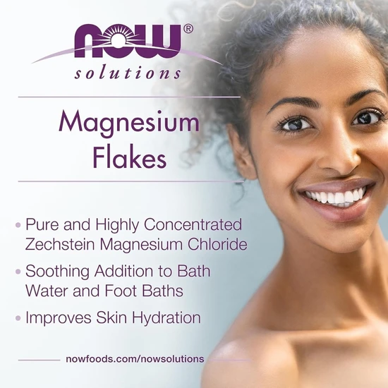 NOW Foods 100% Pure Magnesium Flakes 750g