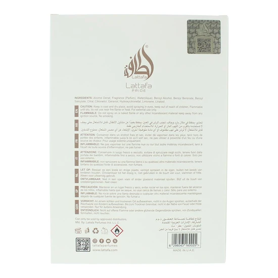 Lattafa Pride Taureau De Combat Eau De Parfum 100ml