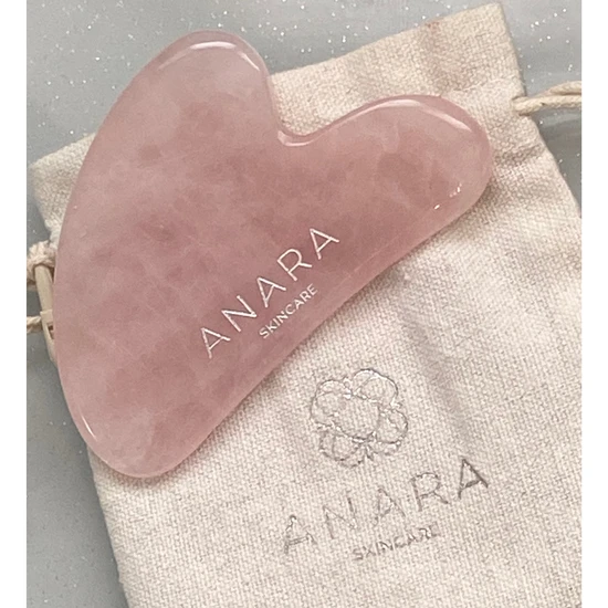 Anara Skincare Rose Quartz Crystal Gua Sha