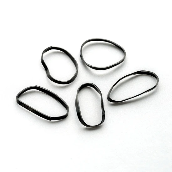 Brushworks Black Flexi Elastic Hair Bands x100