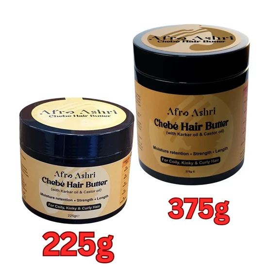 Afro Ashri Chebe Hair Growth Butter With Karkar Oil & Castor Oil 225g