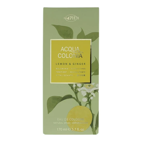 4711 Acqua Colonia Lemon & Ginger Eau De Cologne 170ml