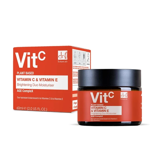 Dr Botanicals Vitamin C 1% & Vitamin E Brightening Duo Moisturiser 60ml