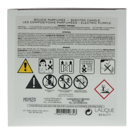 Lalique Les Compositions Parfumees Electric Purple Candle 190g