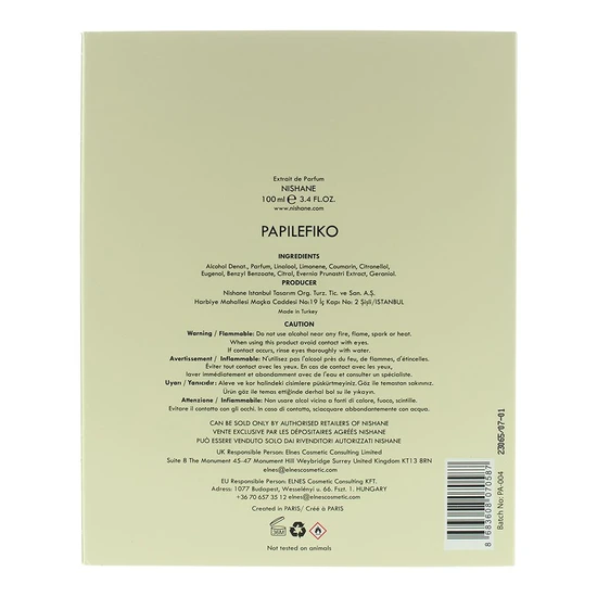 Nishane Papilefiko Extrait De Parfum 100ml