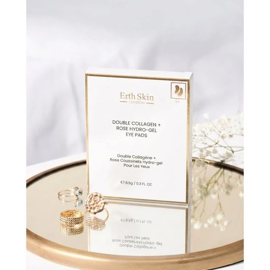 Erth Skin London Double Collagen + Rose Hydro-Gel Eye Pads 5 x 2