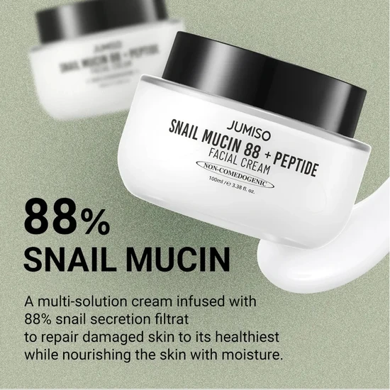 Jumiso Snail Mucin 88 + Peptide Facial Cream 100ml