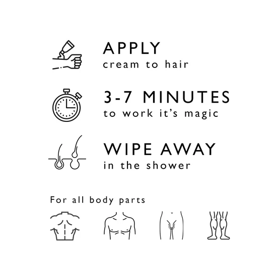 Baldape Parlour Charcoal Body Hair Removal Cream