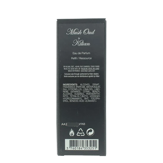 Kilian Musk Oud Eau De Parfum Refill: 50ml