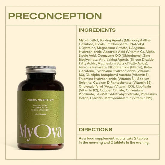 MyOva Preconception Tablets 120 Tablets