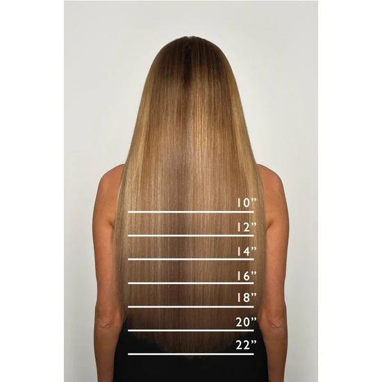 LullaBellz Luxury Gold 20" Human Hair Extensions" 5 Piece