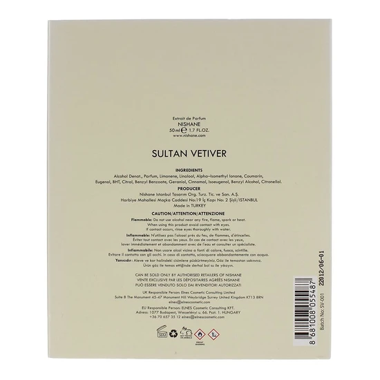 Nishane Sultan Vetiver Extrait De Parfum 50ml