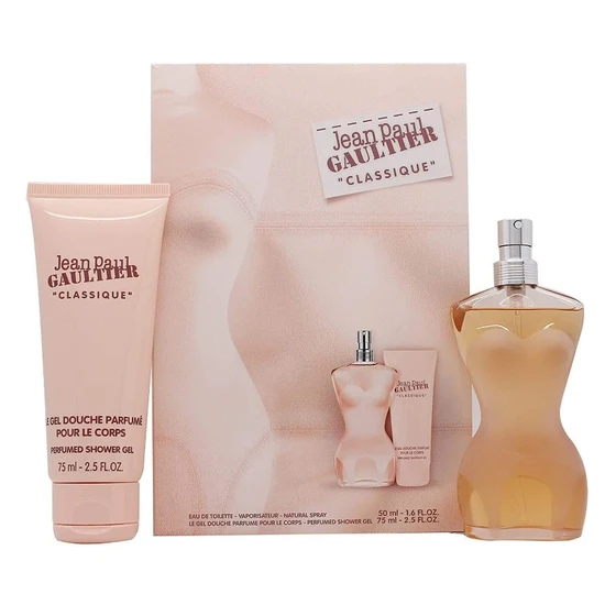 Jean Paul Gaultier Classique Eau De Toilette 50ml + Body Lotion 75ml Gift Set